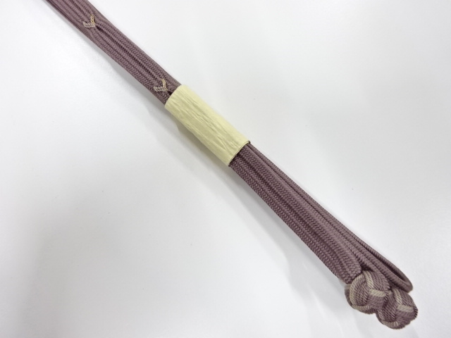 未使用品　正絹　撚り房　手組帯締め